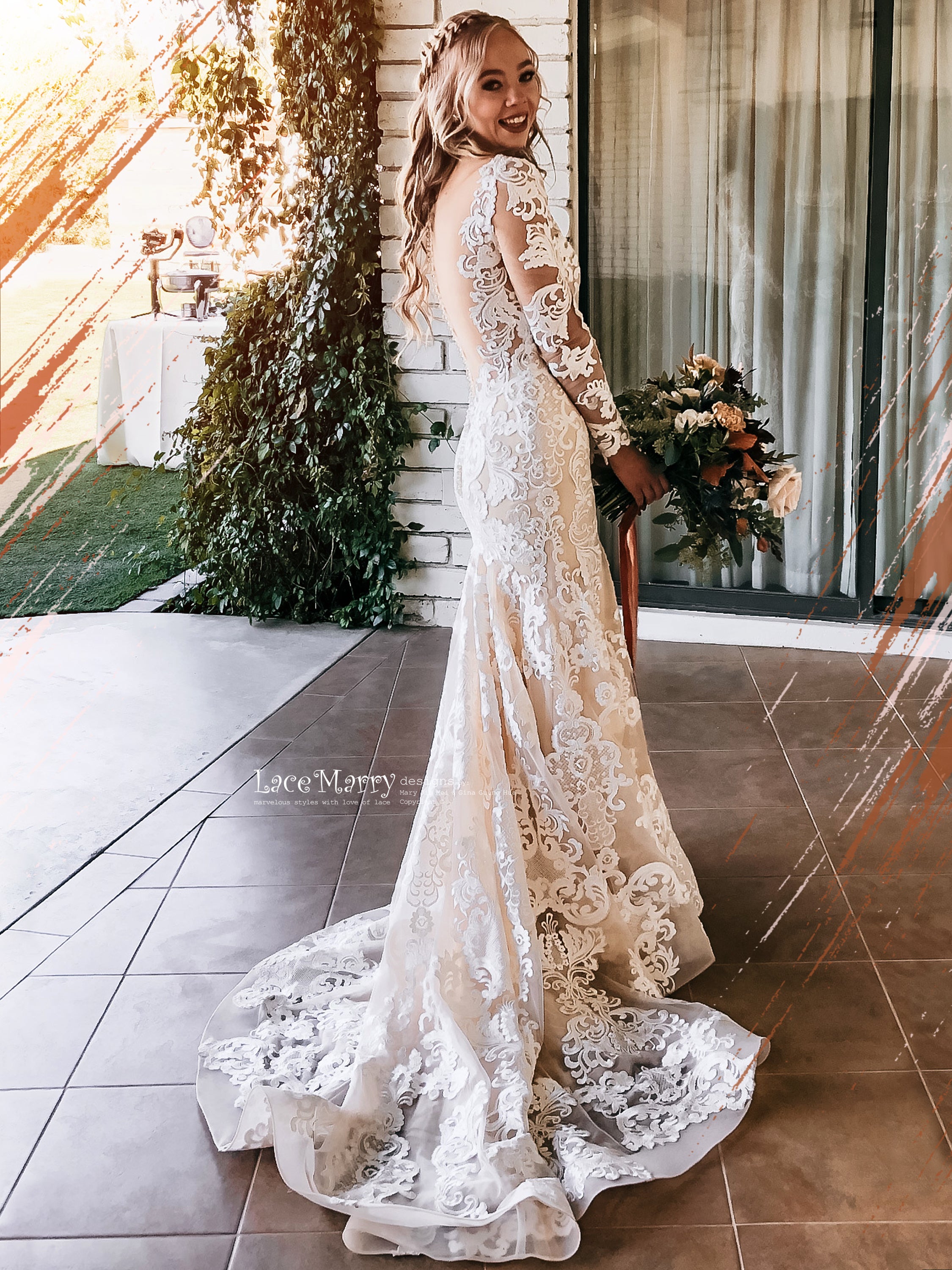 lace wedding dresses long sleeve